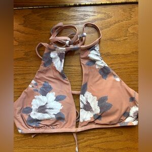 ONeill burn orange floral swimsuit